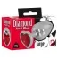 Анальная пробка с красным кристаллом Diamond Anal Plug Large, серебряная - Фото №6
