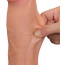 Фаллоимитатор Sliding-Skin Dual Layer Dong 11.5, телесный - Фото №15