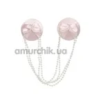 Украшения для сосков Nipple Covers and Chains, розовые - Фото №1