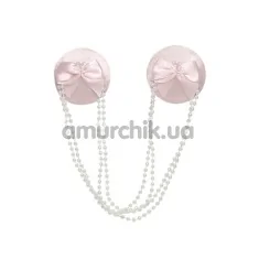 Украшения для сосков Nipple Covers and Chains, розовые - Фото №1