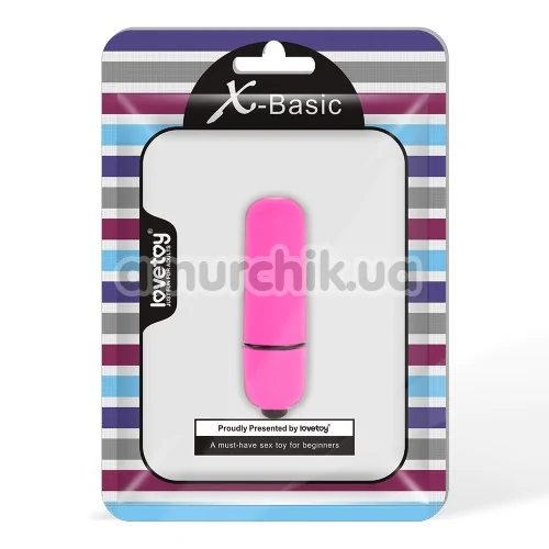 Кліторальний вібратор X-Basic Bullet Mini, рожевий