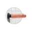 Вибратор King Cock Vibrating Cock 19.7 см, телесный - Фото №8