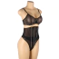 Комплект Star Night Luxury Rhinestone Lingerie Set, чорний: бюстгальтер + трусики-стрінги + корсет - Фото №8