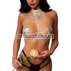 Прикраси для сосків JSY Nipple Sticker RT236107, срібні - Фото №1