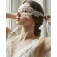 Маска DS Fetish Lace Flower Eye Mask, біла - Фото №3
