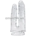 Двойной фаллоимитатор Alive Jelly Dildo Imperium, прозрачный - Фото №1