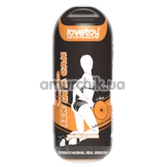 Анус-мастурбатор з вібрацією Lovetoy Sex In A Can Anus Lotus Tunnel, тілесний - Фото №1