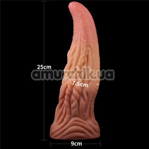 Фаллоимитатор Dual-Layered Silicone Nature Cock LV411018, коричневый