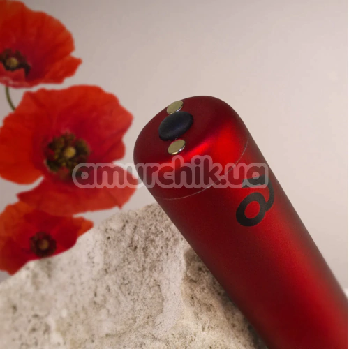 Клиторальный вибратор Rocks-Off Poppy Red, красный