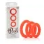 Набір ерекційних кілець Posh Silicone Love Rings, 3 шт., помаранчевий - Фото №9