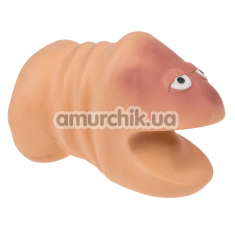 Игрушка на руку в виде пениса Hand Puppet Penis, телесная - Фото №1