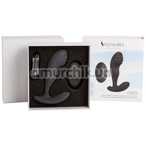Вибростимулятор простаты S Pleasures Premium Cozy, черный