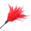 Перышко для ласк DS Fetish Tickler With Feather, красное - Фото №2