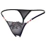 Трусики-стринги String Rose Beads, черные - Фото №3