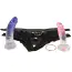 Набор страпонов Strap-On Kit For Playgirls Two Dildos, фиолетово-розовый - Фото №6