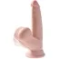 Фалоімітатор King Cock Plus 6 Triple Density Cock With Swinging Balls, тілесний - Фото №3