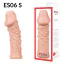 Насадка на пенис Kokos Extreme Sleeve ES.006 S, телесная - Фото №4