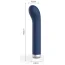 Вибратор для точки G Mai Attraction Pleasure Toys Silver Edition G-Spot, синий - Фото №3