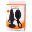 Анальный расширитель Silicone Pleasure Inflatable Butt Plug L, черный - Фото №2
