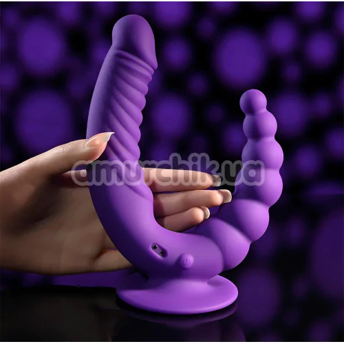 Подвійний вібратор Evolved The Rider, фіолетовий