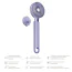 Звукова щітка для тіла Geske Sonic LED Full-Body Brush 9 in 1, бузкова - Фото №5