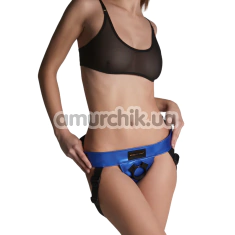 Трусики для страпона Strap-On-Me Curious Harness, сині - Фото №1