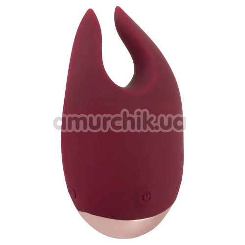 Клиторальный вибратор Magic Shiver Lay-On Vibe, бордовый