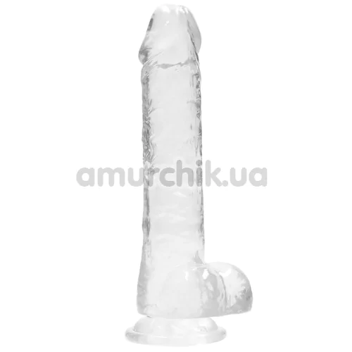 Фаллоимитатор Realrock Crystal Clear Dildo Realistic 8, прозрачный