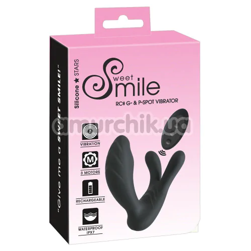 Вибратор для точки G и простаты Sweet Smile RC G- & P-Spot Vibrator, черный