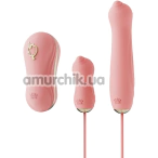 Набор вибраторов Zalo Rose Series Unicorn Set 3-in-1, розовый - Фото №1