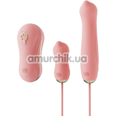 Набор вибраторов Zalo Rose Series Unicorn Set 3-in-1, розовый - Фото №1