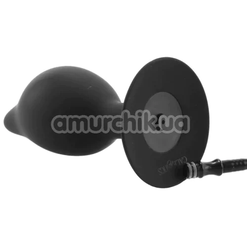 Анальний розширювач Silicone Inflatable Plug L, чорний