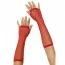 Рукавички Long Fishnet Gloves, червоні
