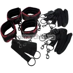Бондажный набор Scandal Bed Restraints, черный - Фото №1