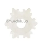 Эрекционное кольцо Stretchy Silicone Cockring, снежинка - Фото №1