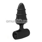 Анальная пробка с вибрацией Love Plug Vibrating Butt Plug, черная - Фото №1