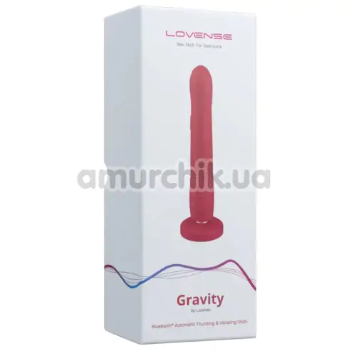 Вібратор з поштовхами Lovense Gravity, червоний