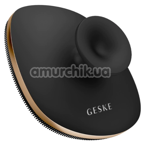 Щітка для тіла Geske Body Brush 4 in 1 Suction Mount Metal, чорно-золота