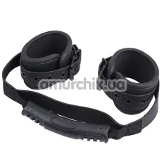 Фиксаторы для рук Behave Luxury Fetish Ignite Your Fantasy Cuffs, черные - Фото №1