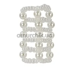 Насадка на пеніс Basic Essentials Pearl Stroker Beads Large - Фото №1