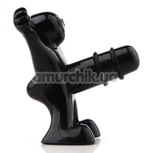 Пробка для вина Happy Man Bottle Stopper, черная