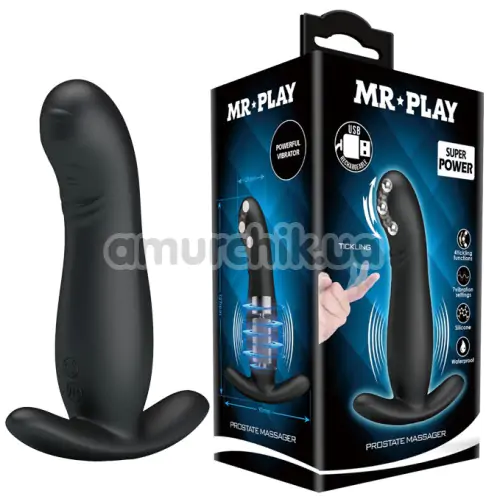 Вибростимулятор простаты MR Play Super Rower Prostate Massager, черный