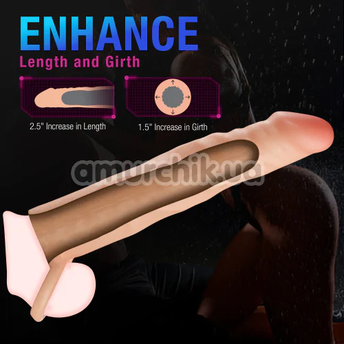 Насадка на пенис Performance Plus 7 Fortitude Penis Extender, телесная