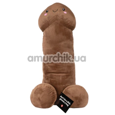 М'яка іграшка Shots S-Line Penis Plushie 60 см, коричнева - Фото №1