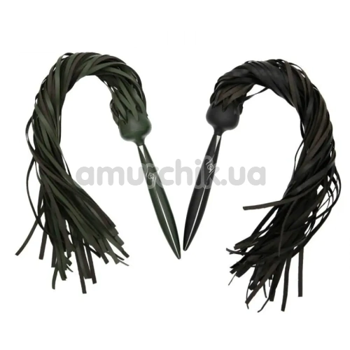 Флоггер со сменным хвостом Lockink Exchangeable Tail Flogger, черный
