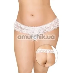 Трусики-стринги G-string (модель 2432), белые - Фото №1