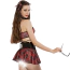 Костюм студентки JSY Sexy Lingerie 5717, черно-красный: топ + юбка + трусики + пояс + очки + бантики для волос - Фото №3