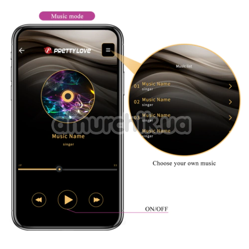 Вибратор для точки G и клитора Pretty Love Hazelynn, розовый