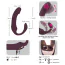 Вібратор кліторальний і для точки G Javida Nodding Tip Vibrator, фіолетовий - Фото №11