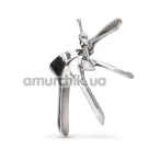 Вагінальний розширювач Unbendable Large Cusco Vaginal Speculum, срібний - Фото №1